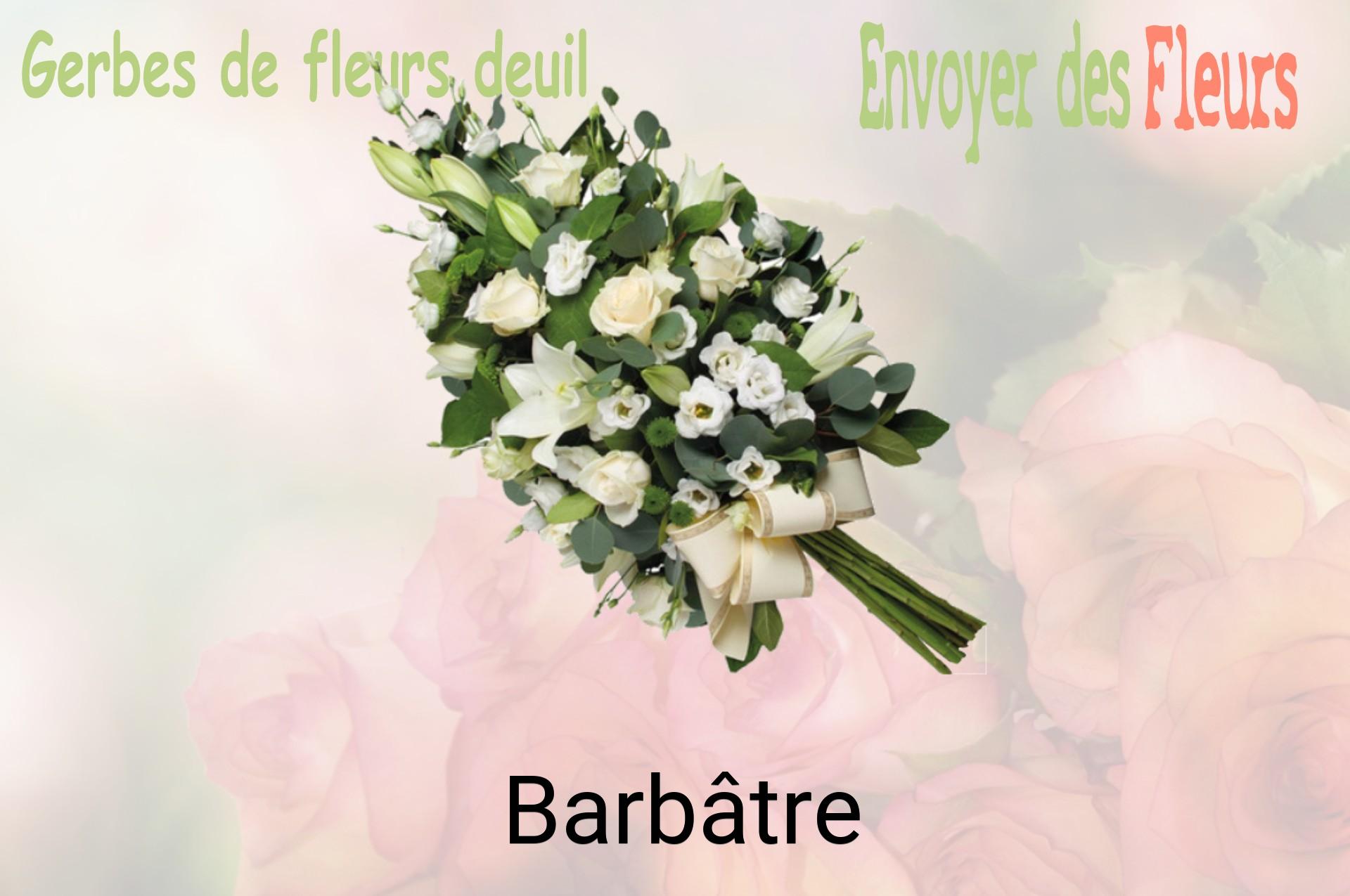 Gerbe de fleurs de deuil livrée à Barbâtre